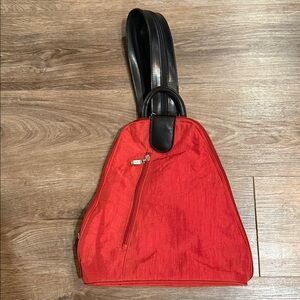 Baggallini Red and Black Backpack for Everyday Use